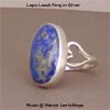 Natural Blue Lapis with Calcite Inclusions