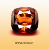 red zircon gemstone