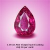 Pear Pink Gemstone