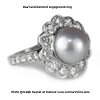 Pearl Engagement Ring