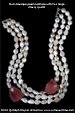 Pearl Necklace with Cherry Quartz