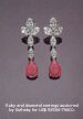 Ruby Gemstone Earrings